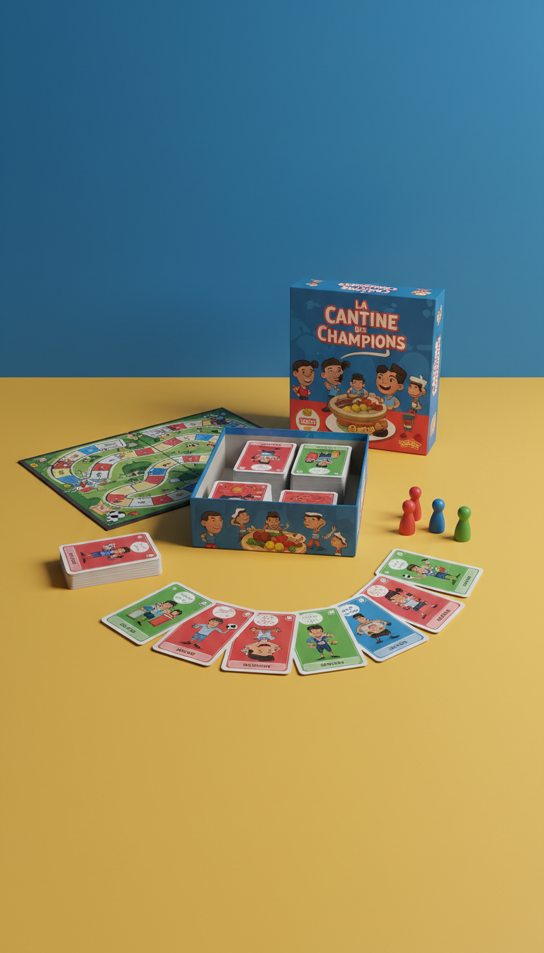 Jeu de société avec plateaux robustes
