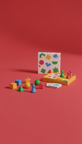 Pions colorés pour jeu collectif